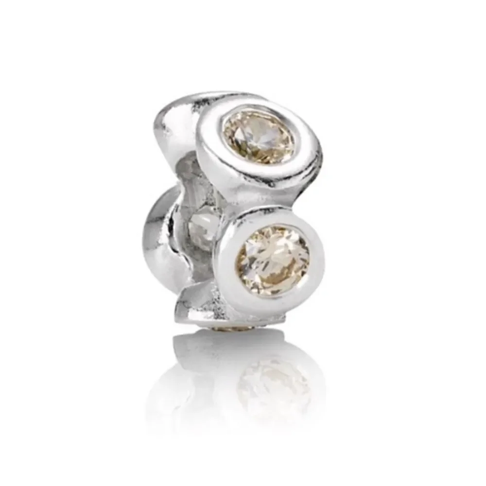 Authentic Pandora Champagne Lights Spacer Charm